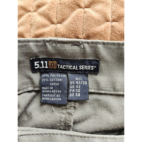 5.11 Tactical Series Gray Cargo Heavyweight Pants Inseam 30" (RN109614), Size 42 - Picture 12 of 15